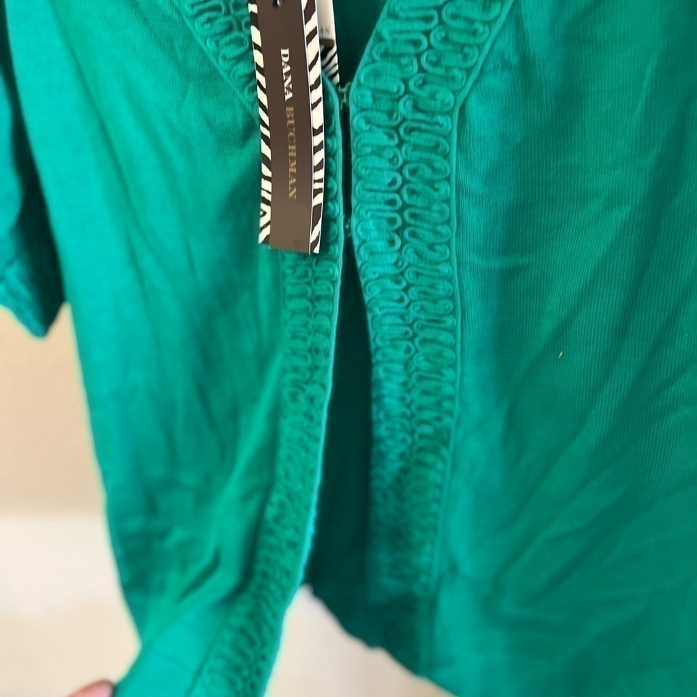 Dana buchman green blouse - Picture 4 of 6